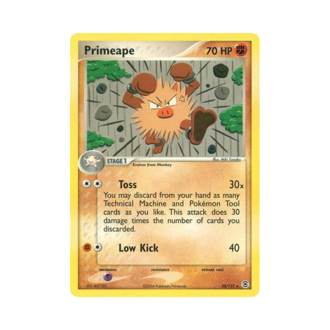 포켓몬 TCG 성원숭 R EX 파이어레드 & 리프그린 (영문판)(Pokemon TCG Primeape R EX FireRed & LeafGreen (English Ver.)) - 1