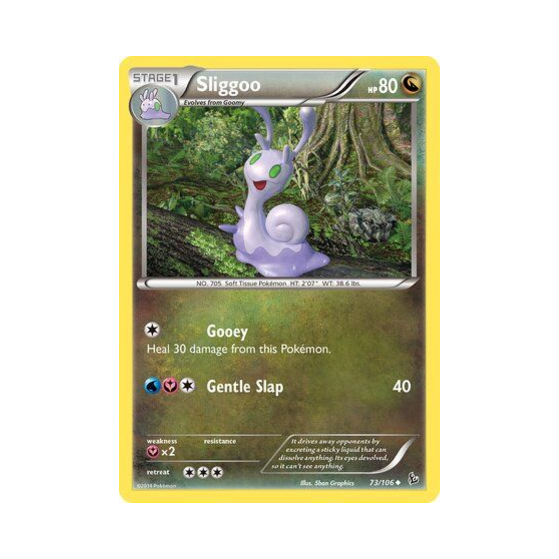 포켓몬 TCG 미끄네일 U 플래시파이어 (영문판)(Pokemon TCG Sliggoo U Flashfire (English Ver.)) - 1
