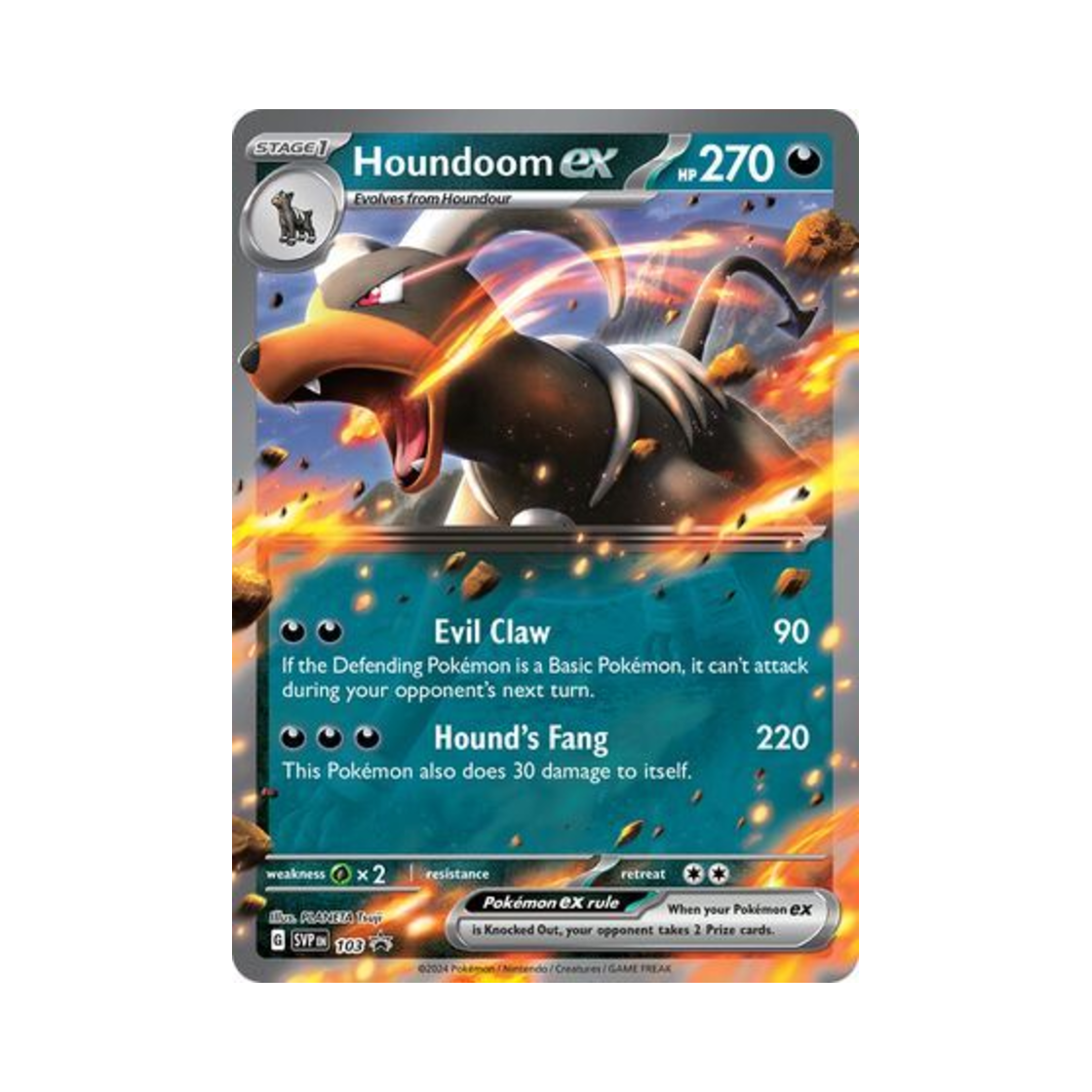 포켓몬 TCG 헬가 ex P 스칼렛 & 바이올렛 프로모 카드 (영문판)(Pokemon TCG Houndoom ex P Scarlet & Violet Promos (English Ver.)) - 1