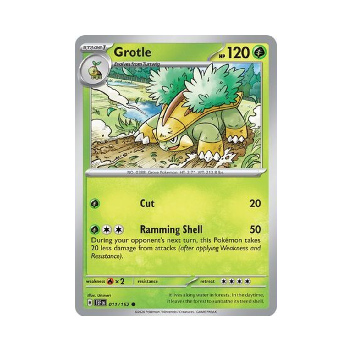 포켓몬 TCG 수풀부기 C 템포럴 포시스 (영문판)(Pokemon TCG Grotle C Temporal Forces (English Ver.)) - 1