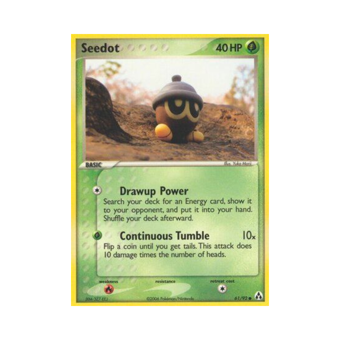 포켓몬 TCG 도토링 C EX 레전드 메이커 (영문판)(Pokemon TCG Seedot C EX Legend Maker (English Ver.)) - 1