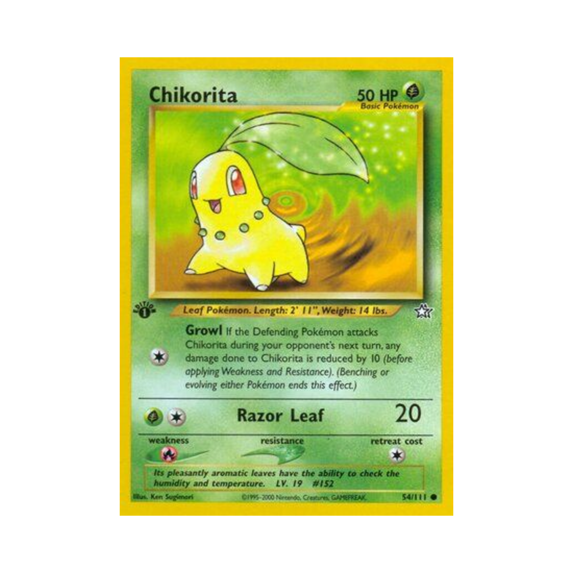 포켓몬 TCG 치코리타 C 네오 제네시스 (영문판)(Pokemon TCG Chikorita C Neo Genesis (English Ver.)) - 1