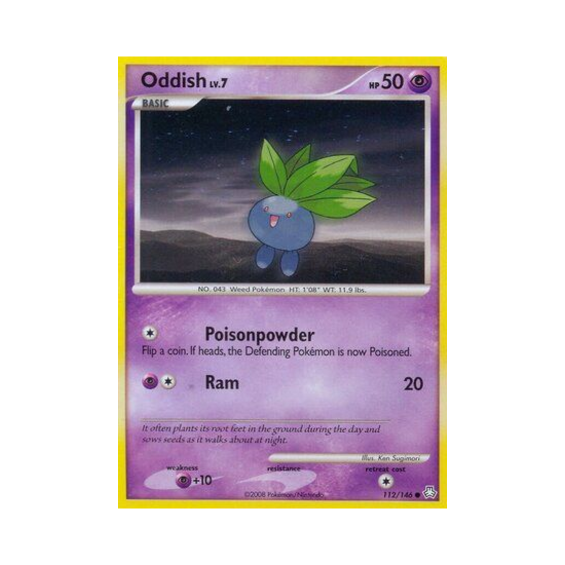 포켓몬 TCG 뚜벅쵸 C 레전드 어웨이크드 (영문판)(Pokemon TCG Oddish C Legends Awakened (English Ver.)) - 1