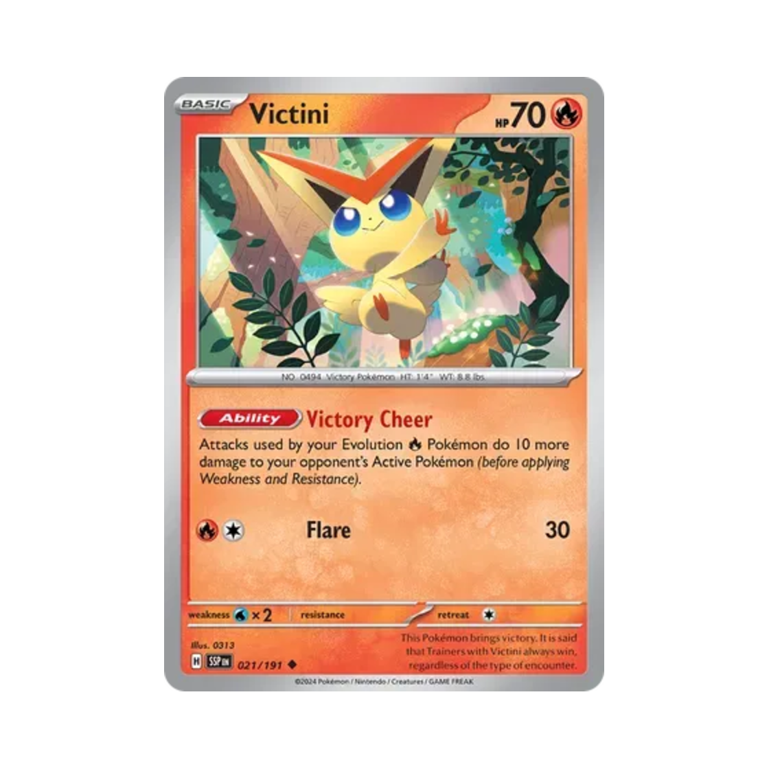 포켓몬 TCG 비크티니 U 서징 스파크 (영문판)(Pokemon TCG Victini U Surging Sparks (English Ver.)) - 1