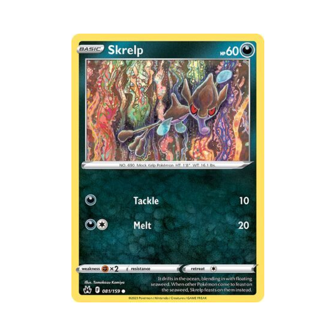 포켓몬 TCG 수레기 C 크라운 제니스 (영문판)(Pokemon TCG Skrelp C Crown Zenith (English Ver.)) - 1