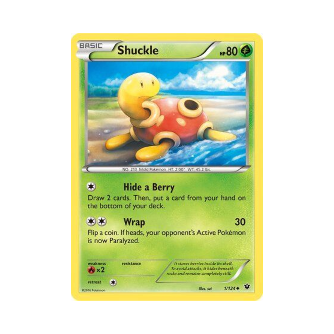 포켓몬 TCG 단단지 U 페이츠 컬라이드 (영문판)(Pokemon TCG Shuckle U Fates Collide (English Ver.))