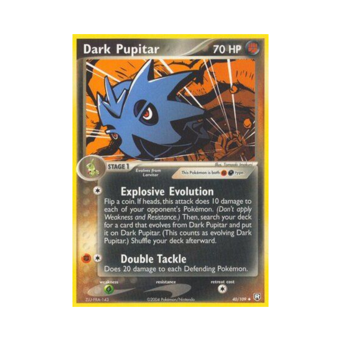 포켓몬 TCG 다크 데기라스 U EX 로켓단 리턴즈 (영문판)(Pokemon TCG Dark Pupitar U EX Team Rocket Returns (English Ver.))