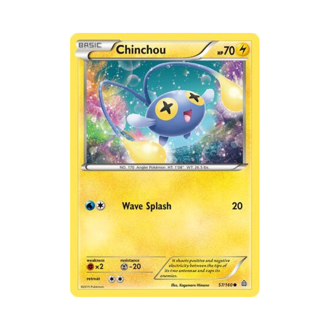 포켓몬 TCG 초라기 C 프라이멀 크래시 (영문판)(Pokemon TCG Chinchou C Primal Clash (English Ver.)) - 1