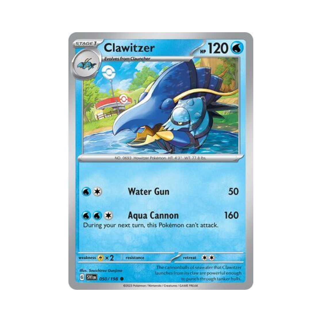 포켓몬 TCG 블로스터 C 스칼렛 & 바이올렛 (영문판)(Pokemon TCG Clawitzer C Scarlet & Violet (English Ver.)) - 1