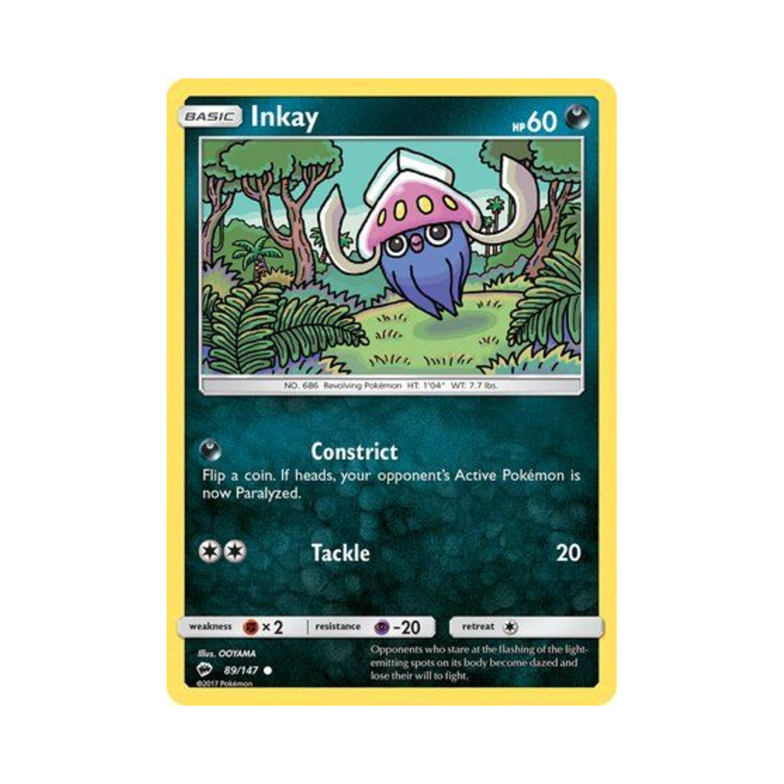 포켓몬 TCG 오케이징 C 버닝 쉐도우 (영문판)(Pokemon TCG Inkay C Burning Shadows (English Ver.))