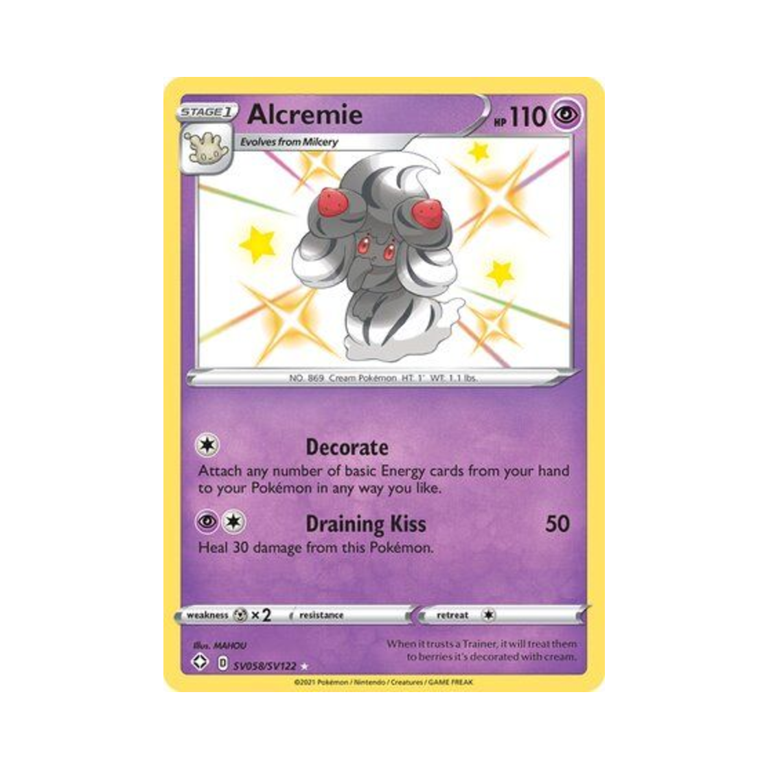 포켓몬 TCG 마휘핑 RS 샤이닝 페이츠 (영문판)(Pokemon TCG Alcremie RS Shining Fates (English Ver.)) - 1