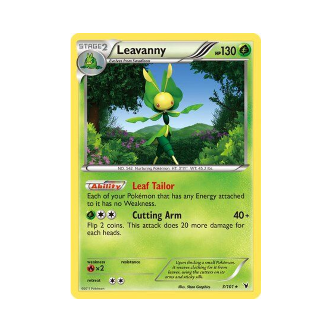 포켓몬 TCG 모아머 RH 노블 빅토리스 (영문판)(Pokemon TCG Leavanny RH Noble Victories (English Ver.)) - 1