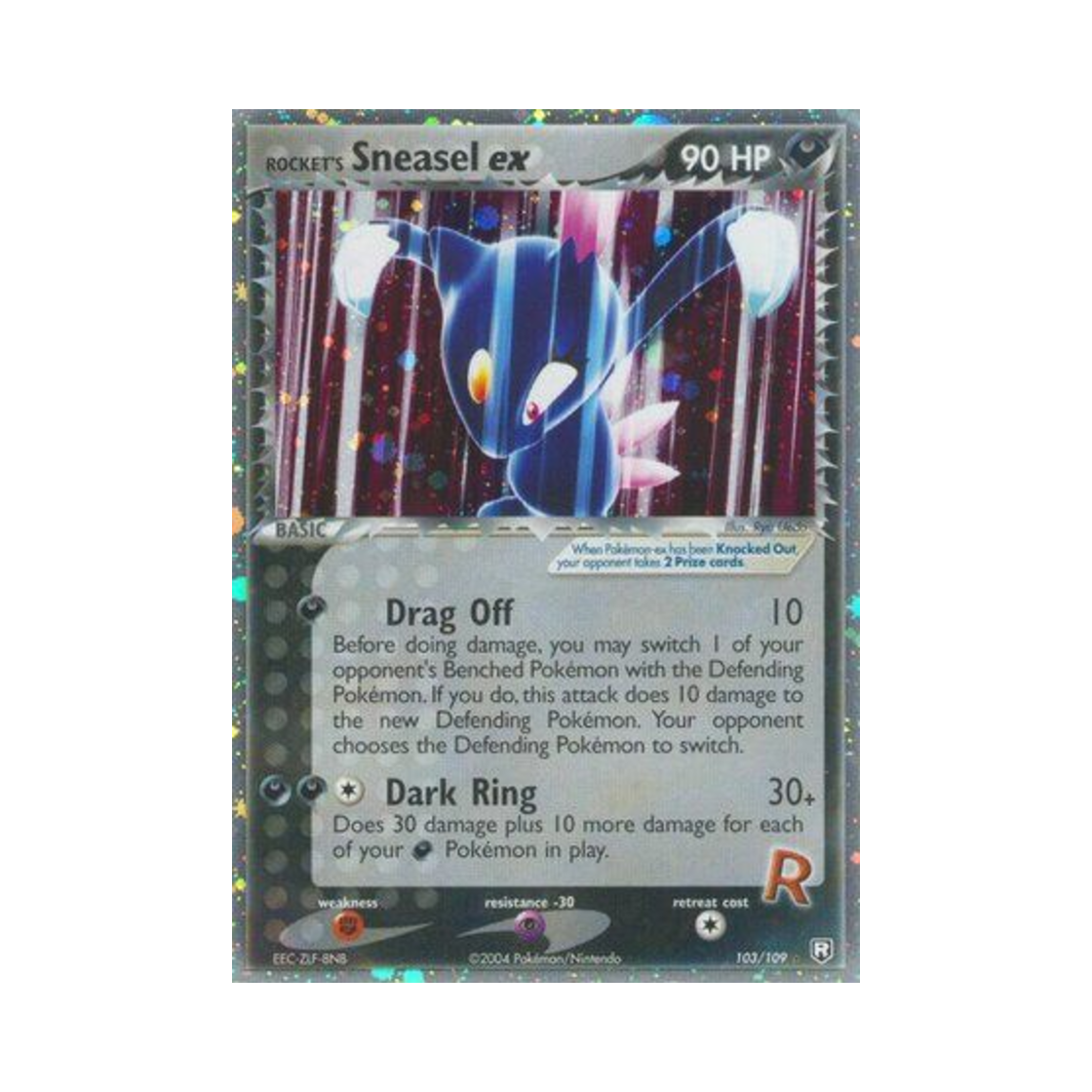 포켓몬 TCG 로켓단의 포푸니 ex RHe EX 로켓단 리턴즈 (영문판)(Pokemon TCG Rocket's Sneasel ex RHe EX Team Rocket Returns (English Ver.)) - 1