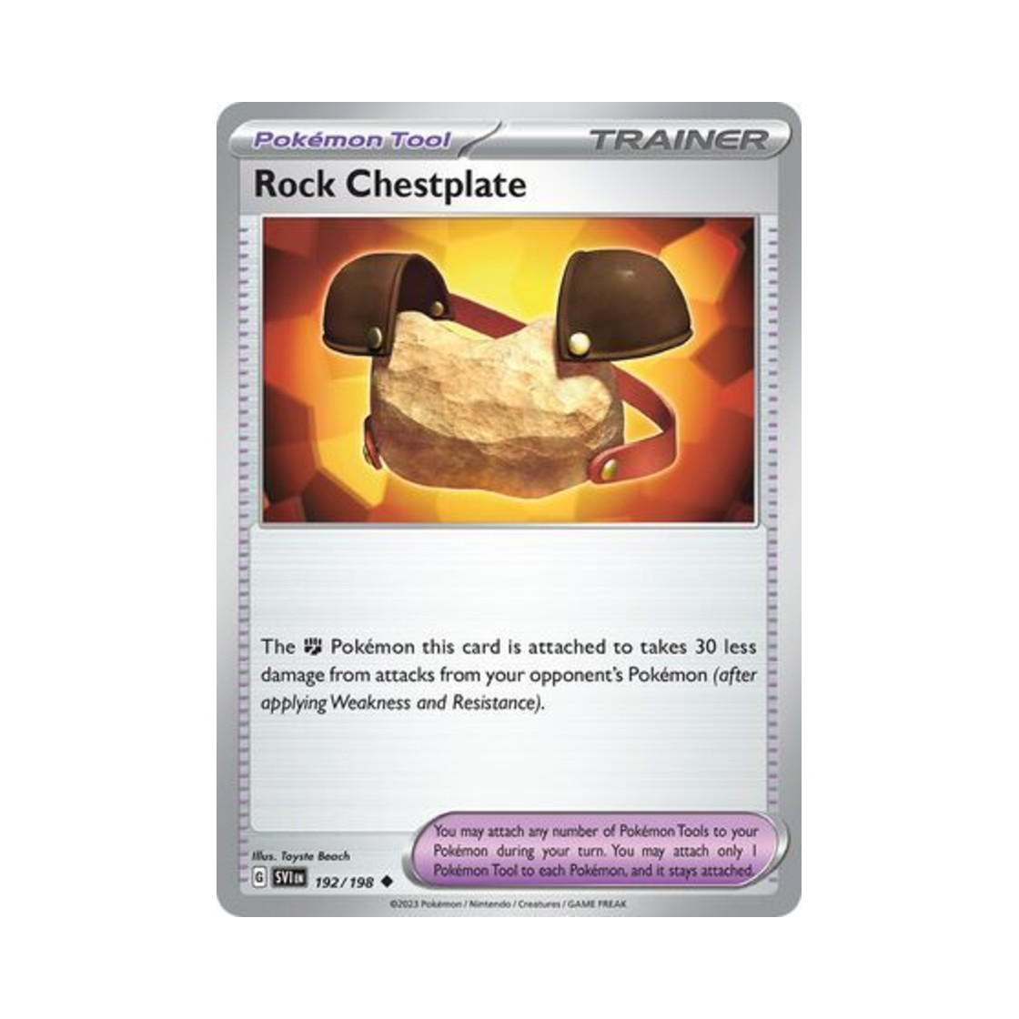 포켓몬 TCG 바위 가슴보호대 U 스칼렛 & 바이올렛 (영문판)(Pokemon TCG Rock Chestplate U Scarlet & Violet (English Ver.)) - 1