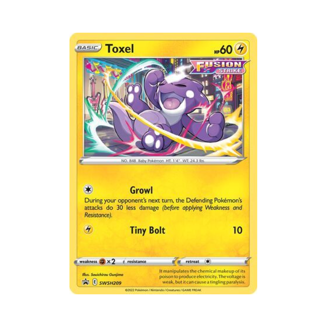 포켓몬 TCG 일레즌 P 소드 & 실드 프로모카드 (영문판)(Pokemon TCG Toxel P Sword & Shield Promos (English Ver.)) - 1