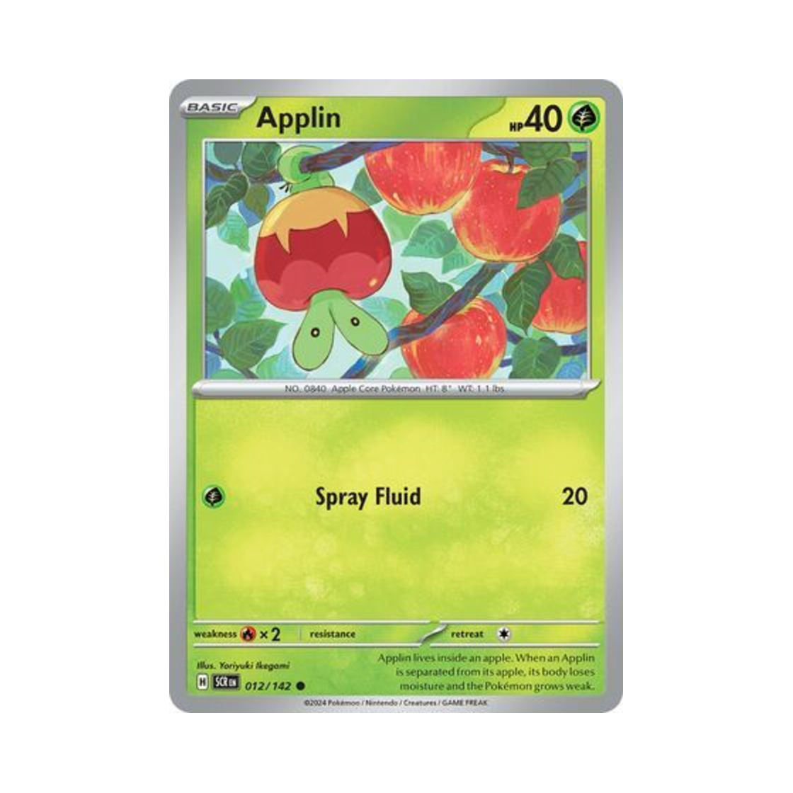 포켓몬 TCG 과사삭벌레 C 스텔라 크라운 (영문판)(Pokemon TCG Applin C Stellar Crown (English Ver.))