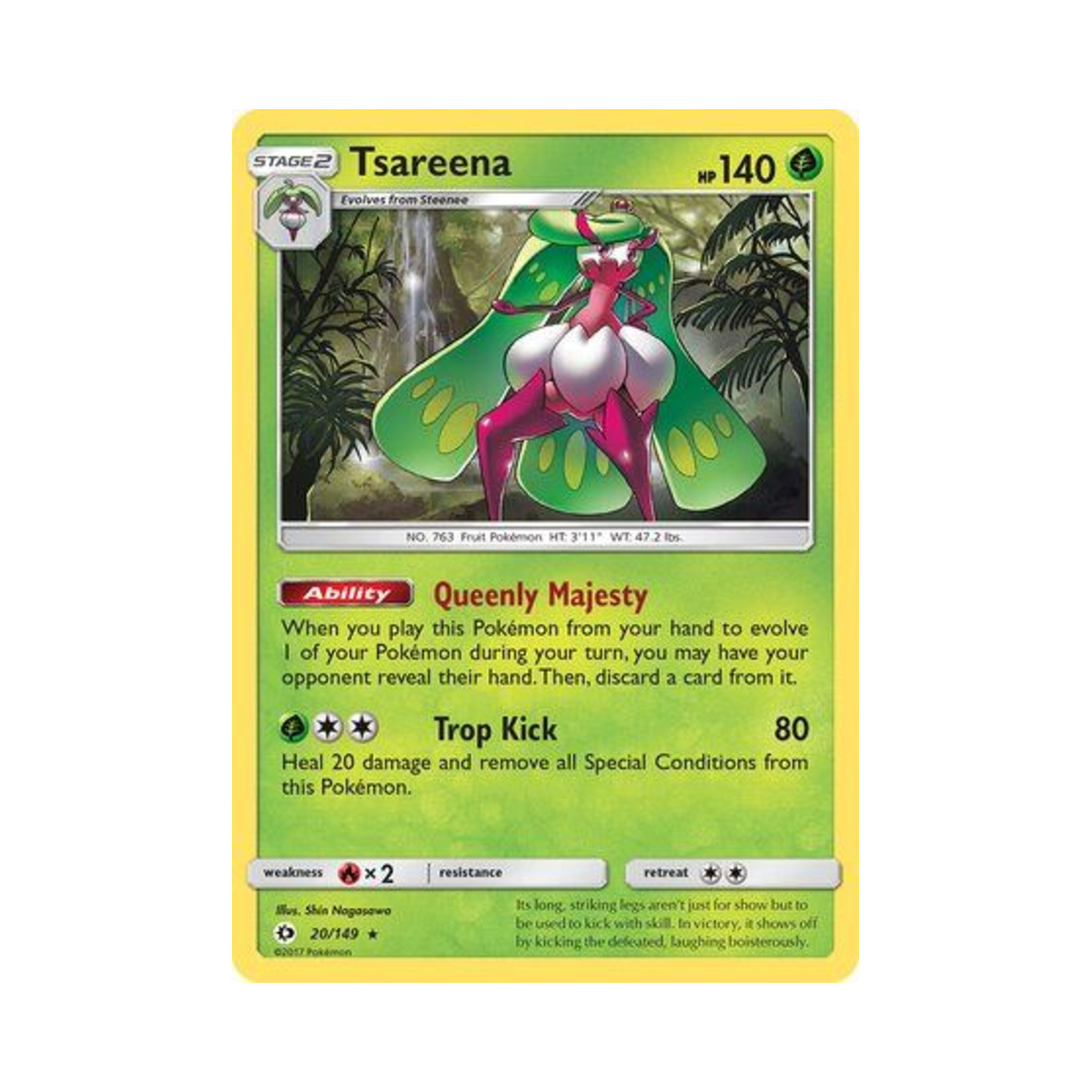 포켓몬 TCG 달코퀸 RH 썬 & 문 (영문판)(Pokemon TCG Tsareena RH Sun & Moon (English Ver.)) - 1