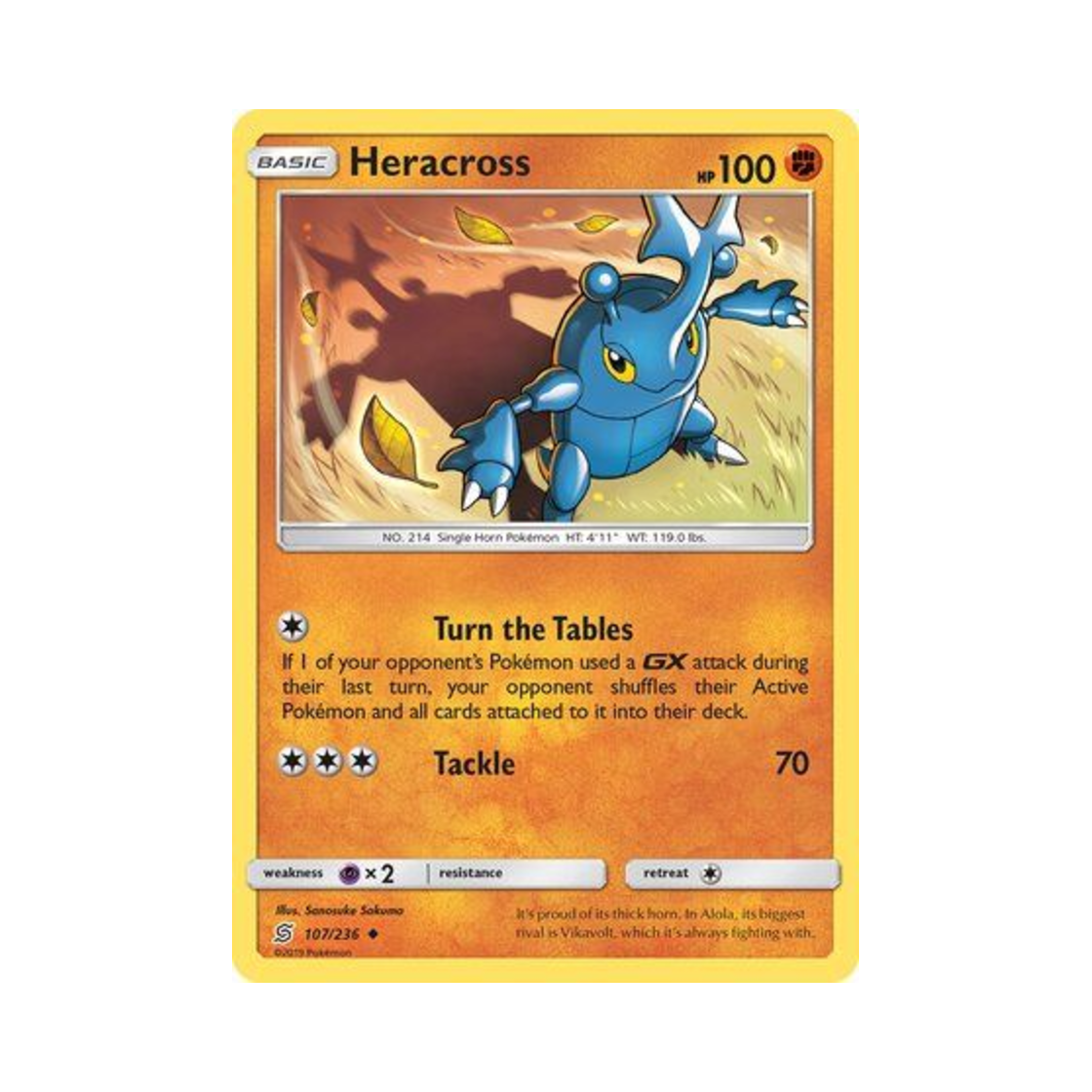 포켓몬 TCG 헤라크로스 U 유니파이드 마인즈 (영문판)(Pokemon TCG Heracross U Unified Minds (English Ver.)) - 1