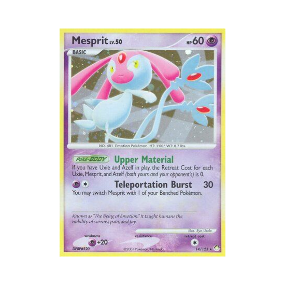 포켓몬 TCG 엠라이트 RH 미스터리어스 트레져스 (영문판)(Pokemon TCG Mesprit RH Mysterious Treasures (English Ver.))