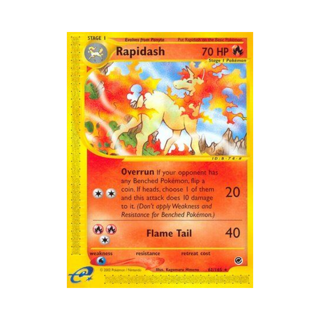 포켓몬 TCG 날쌩마 R 익스페디션 베이스 세트 (영문판)(Pokemon TCG Rapidash R Expedition Base Set (English Ver.))