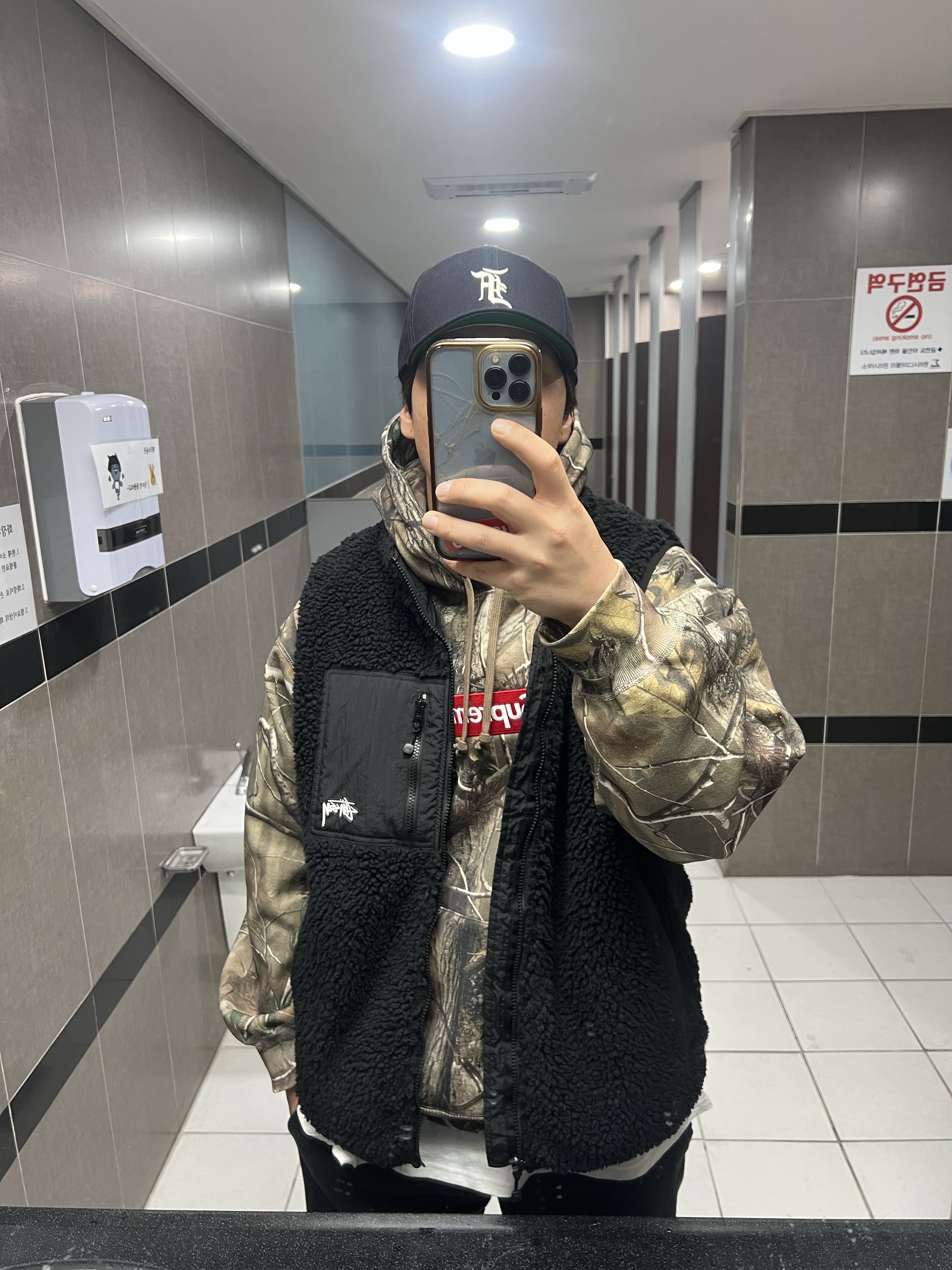 Supreme Box Logo Hooded Sweatshirt Realtree AP Camo - 25FW 착용 스타일