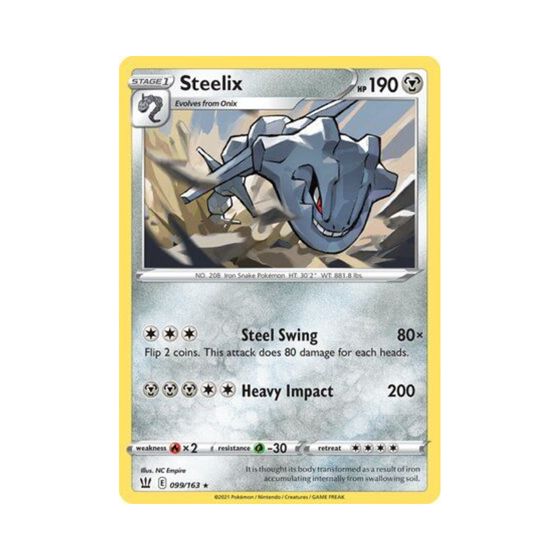 포켓몬 TCG 강철톤 RH 배틀 스타일즈 (영문판)(Pokemon TCG Steelix RH Battle Styles (English Ver.)) - 1