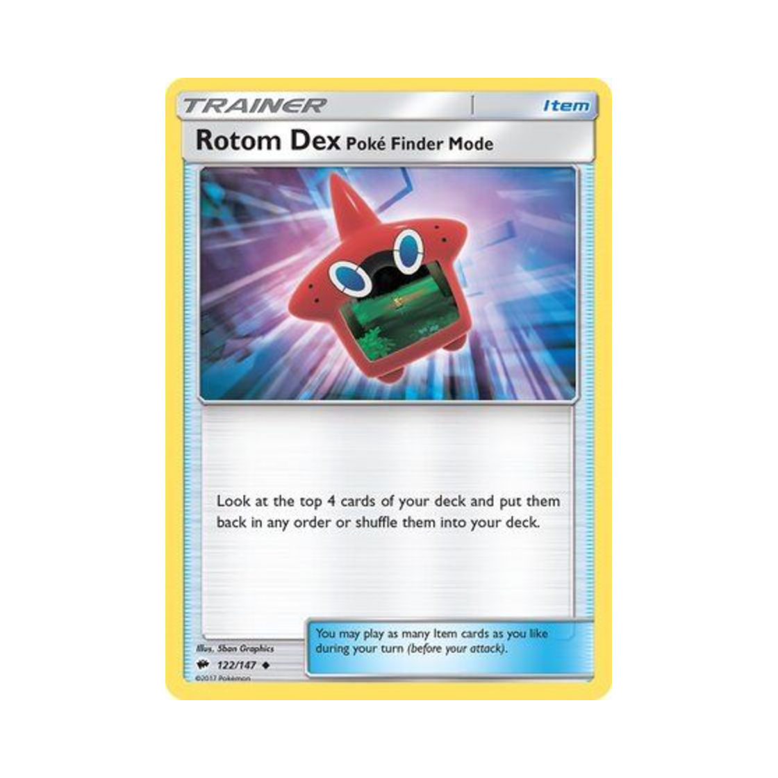 포켓몬 TCG 로토무 도감 포켓파인더모드 U 버닝 쉐도우 (영문판)(Pokemon TCG Rotom Dex Poke Finder Mode U Burning Shadows (English Ver.)) - 1