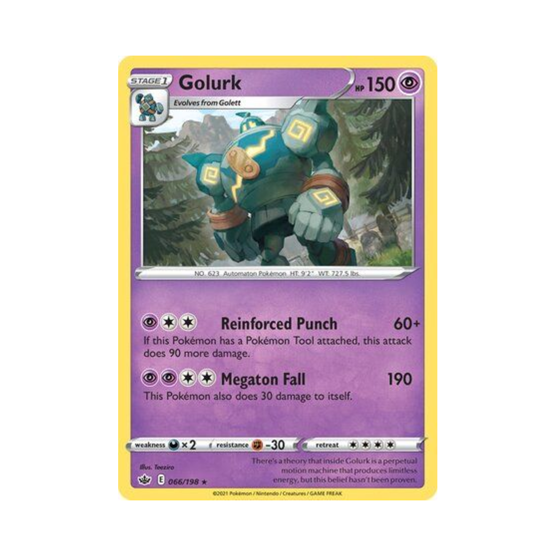 포켓몬 TCG 골루그 R 칠링 레인 (영문판)(Pokemon TCG Golurk R Chilling Reign (English Ver.)) - 1