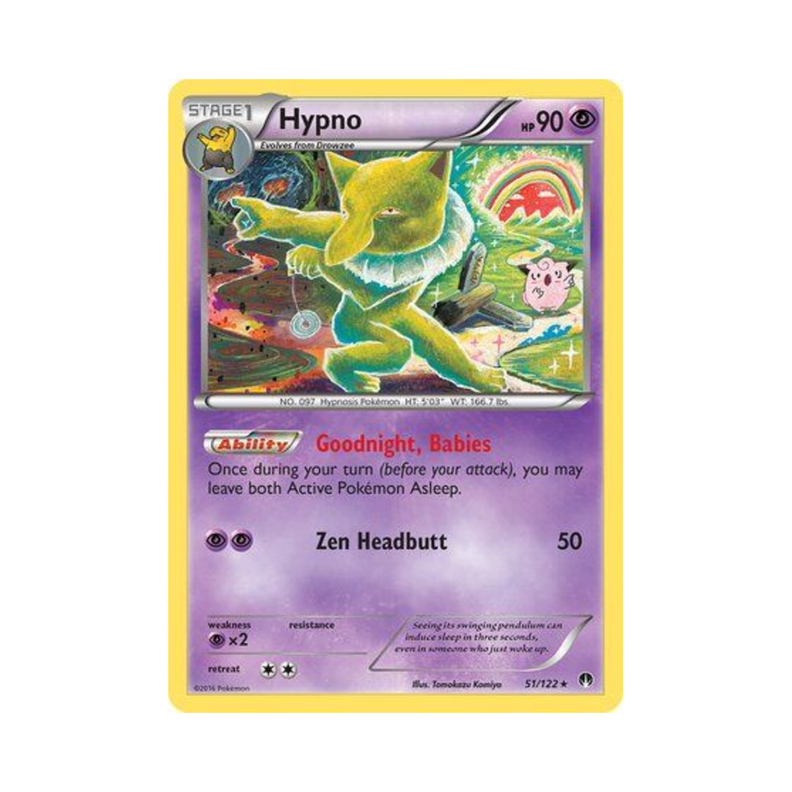 포켓몬 TCG 슬리퍼 R 브레이크포인트 (영문판)(Pokemon TCG Hypno R BREAKpoint (English Ver.)) - 1