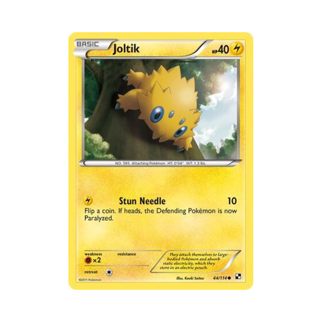 포켓몬 TCG 파쪼옥 C 블랙 & 화이트 (영문판)(Pokemon TCG Joltik C Black & White (English Ver.)) - 1