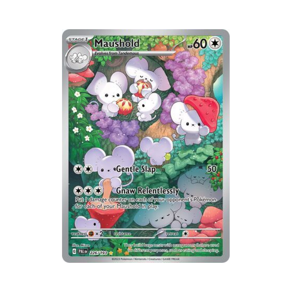 포켓몬 TCG 파밀리쥐 IR 팔데아 이볼브드 (영문판)(Pokemon TCG Maushold IR Paldea Evolved (English Ver.)) - 1