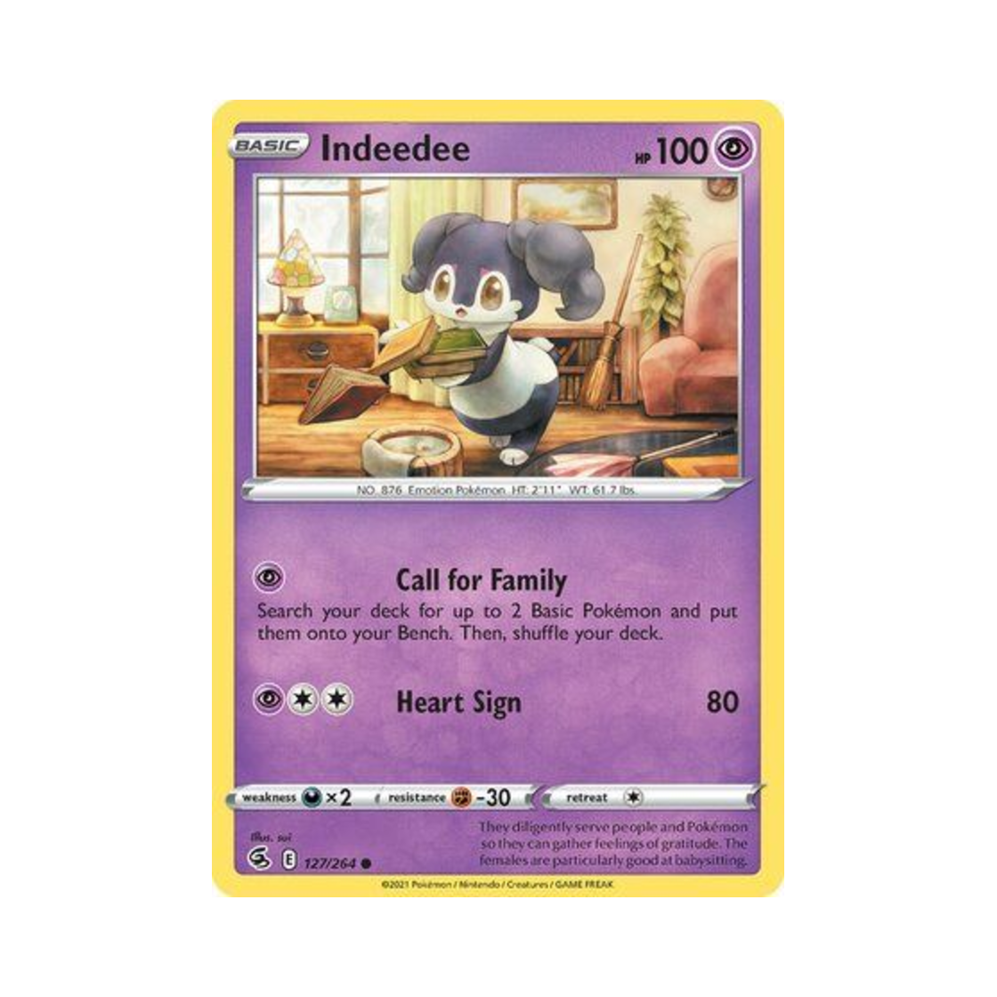 포켓몬 TCG 에써르 C 퓨전 스트라이크 (영문판)(Pokemon TCG Indeedee C Fusion Strike (English Ver.)) - 1