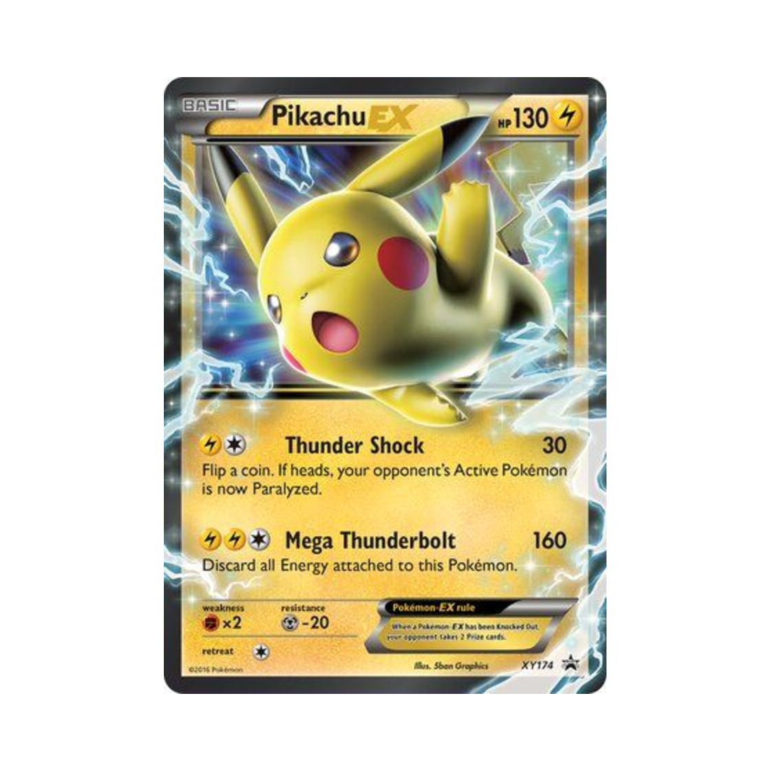 포켓몬 TCG 피카츄 EX 점보 P XY 프로모 카드 (영문판)(Pokemon TCG Pikachu EX Jumbo P XY Promos (English Ver.)) - 1