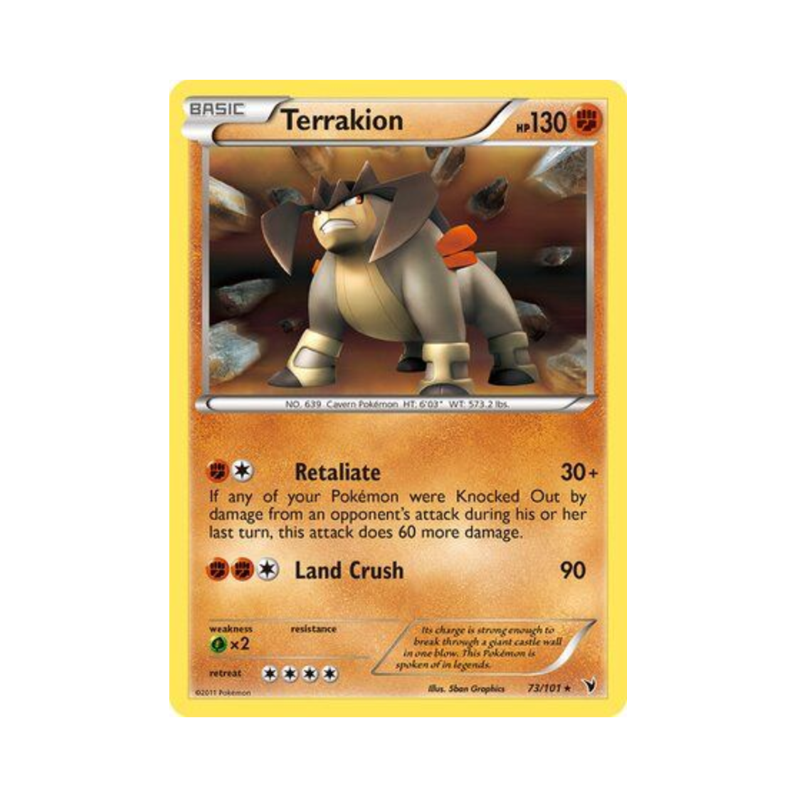포켓몬 TCG 테라키온 RH 노블 빅토리스 (영문판)(Pokemon TCG Terrakion RH Noble Victories (English Ver.)) - 1