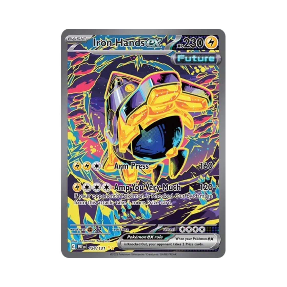 포켓몬 TCG 무쇠손 ex SIR 프리즈매틱 에볼루션즈 (영문판)(Pokemon TCG Iron Hands ex SIR Prismatic Evolutions (English Ver.)) - 1