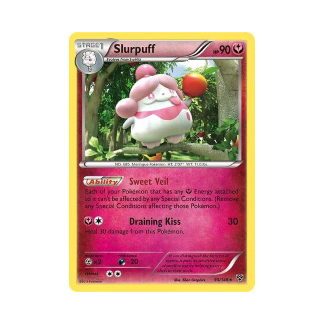 포켓몬 TCG 나루림 RH XY (영문판)(Pokemon TCG Slurpuff RH XY (English Ver.)) - 1