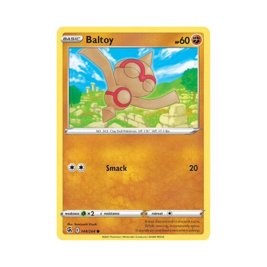 포켓몬 TCG 오뚝군 C 퓨전 스트라이크 (영문판)(Pokemon TCG Baltoy C Fusion Strike (English Ver.)) - 1