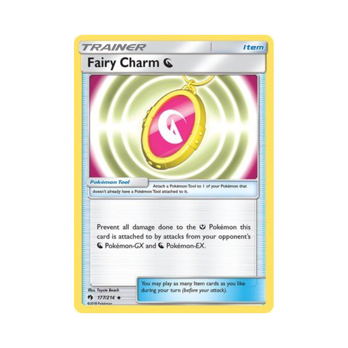 LOT177/214 Pokemon TCG Fairy Charm Dragon U Lost Thunder (English Ver.)
