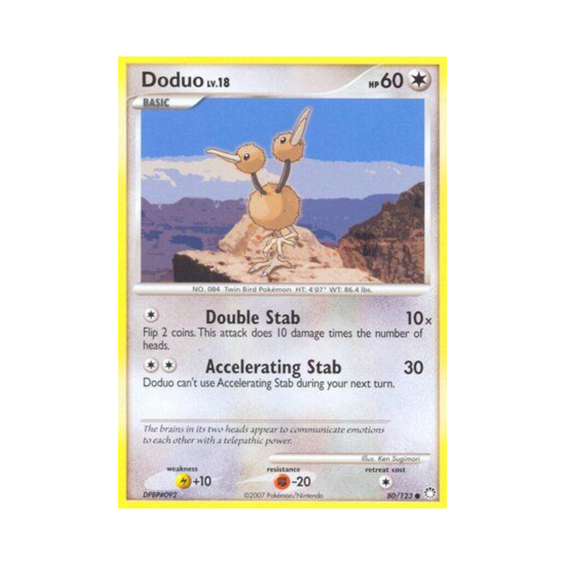 포켓몬 TCG 두두 C 미스터리어스 트레져스 (영문판)(Pokemon TCG Doduo C Mysterious Treasures (English Ver.))