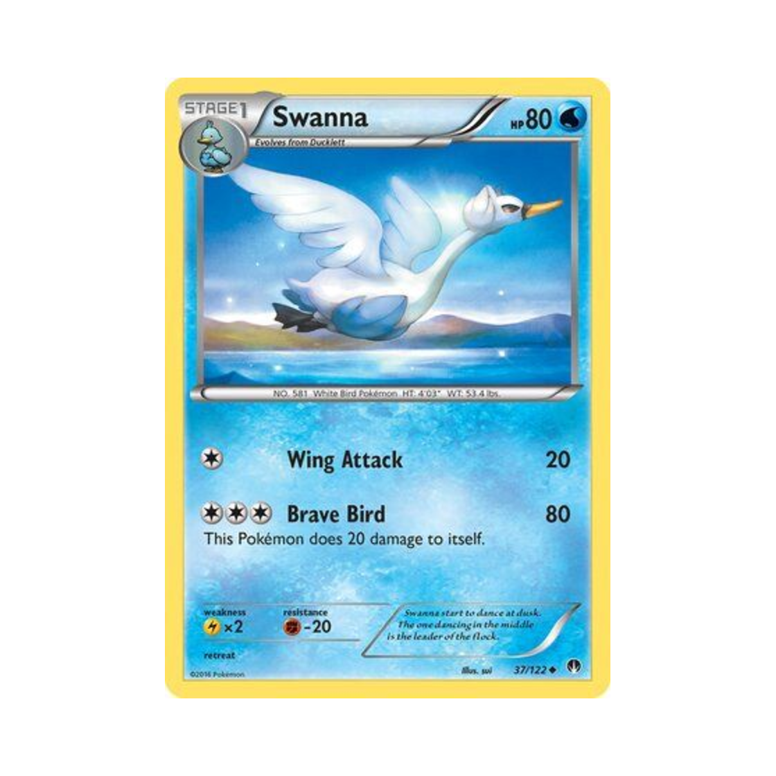 포켓몬 TCG 스완나 U 브레이크포인트 (영문판)(Pokemon TCG Swanna U BREAKpoint (English Ver.)) - 1