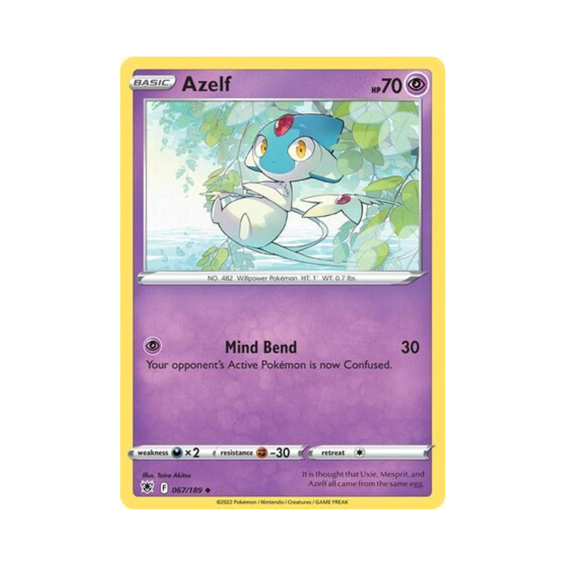 포켓몬 TCG 아그놈 U 아스트랄 레디안스 (영문판)(Pokemon TCG Azelf U Astral Radiance (English Ver.)) - 1