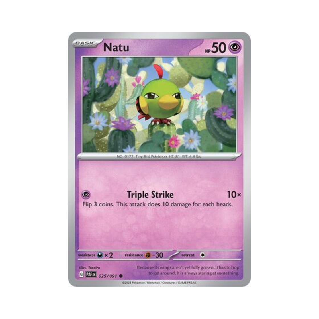포켓몬 TCG 네이티 C 팔데아 페이트 (영문판)(Pokemon TCG Natu C Paldean Fates (English Ver.)) - 1