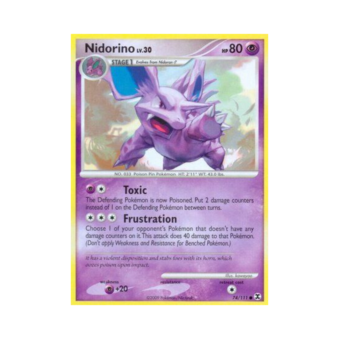 포켓몬 TCG 니드리노 C 라이징 라이벌스 (영문판)(Pokemon TCG Nidorino C Rising Rivals (English Ver.)) - 1