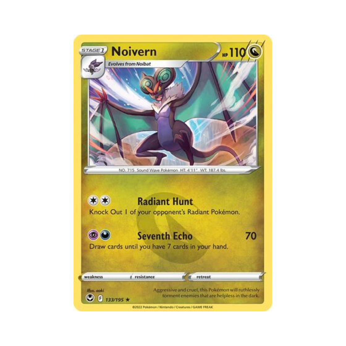 포켓몬 TCG 음번 R 실버 템페스트 (영문판)(Pokemon TCG Noivern R Silver Tempest (English Ver.)) - 1