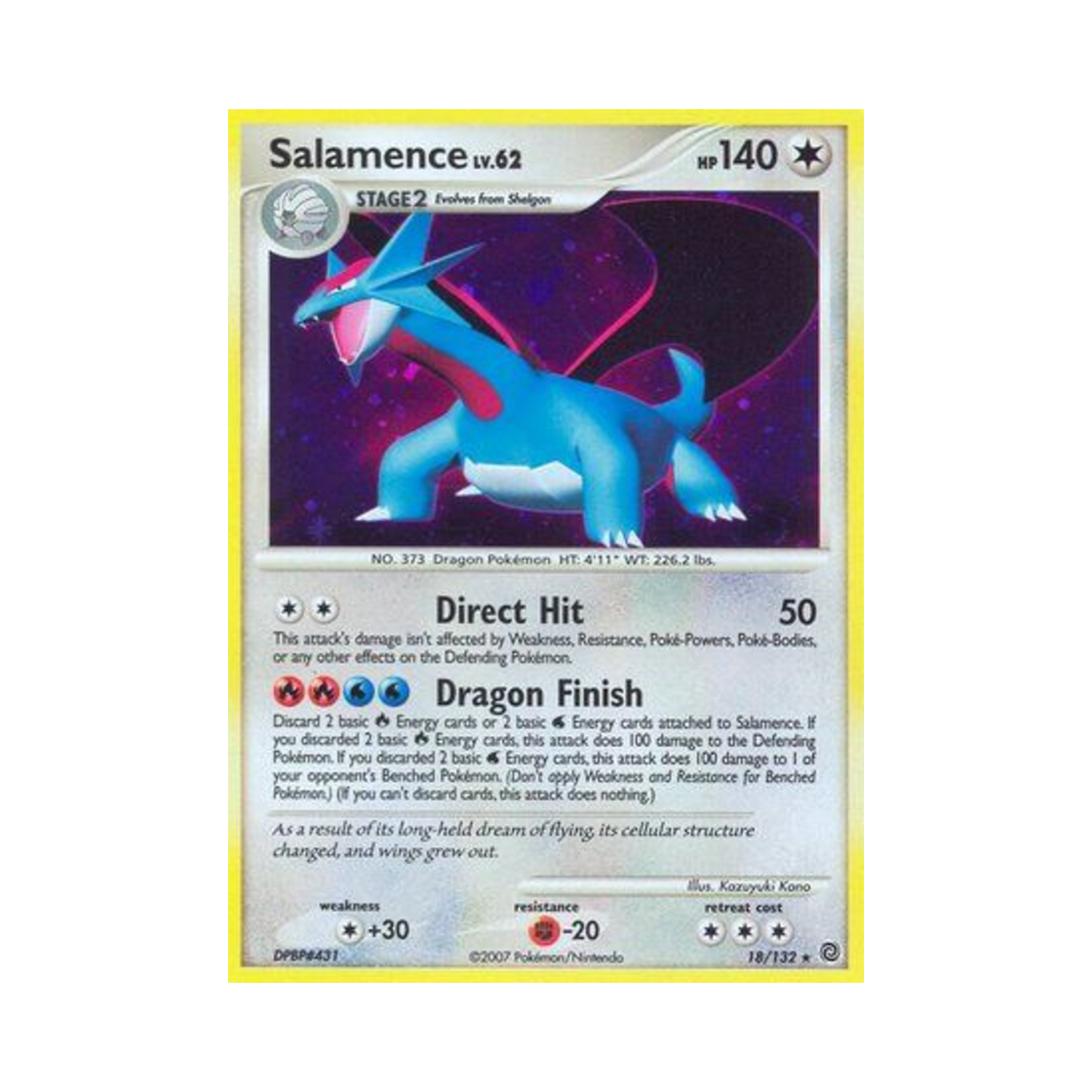 포켓몬 TCG 보만다 RH 시크릿 원더스 (영문판)(Pokemon TCG Salamence RH Secret Wonders (English Ver.)) - 1