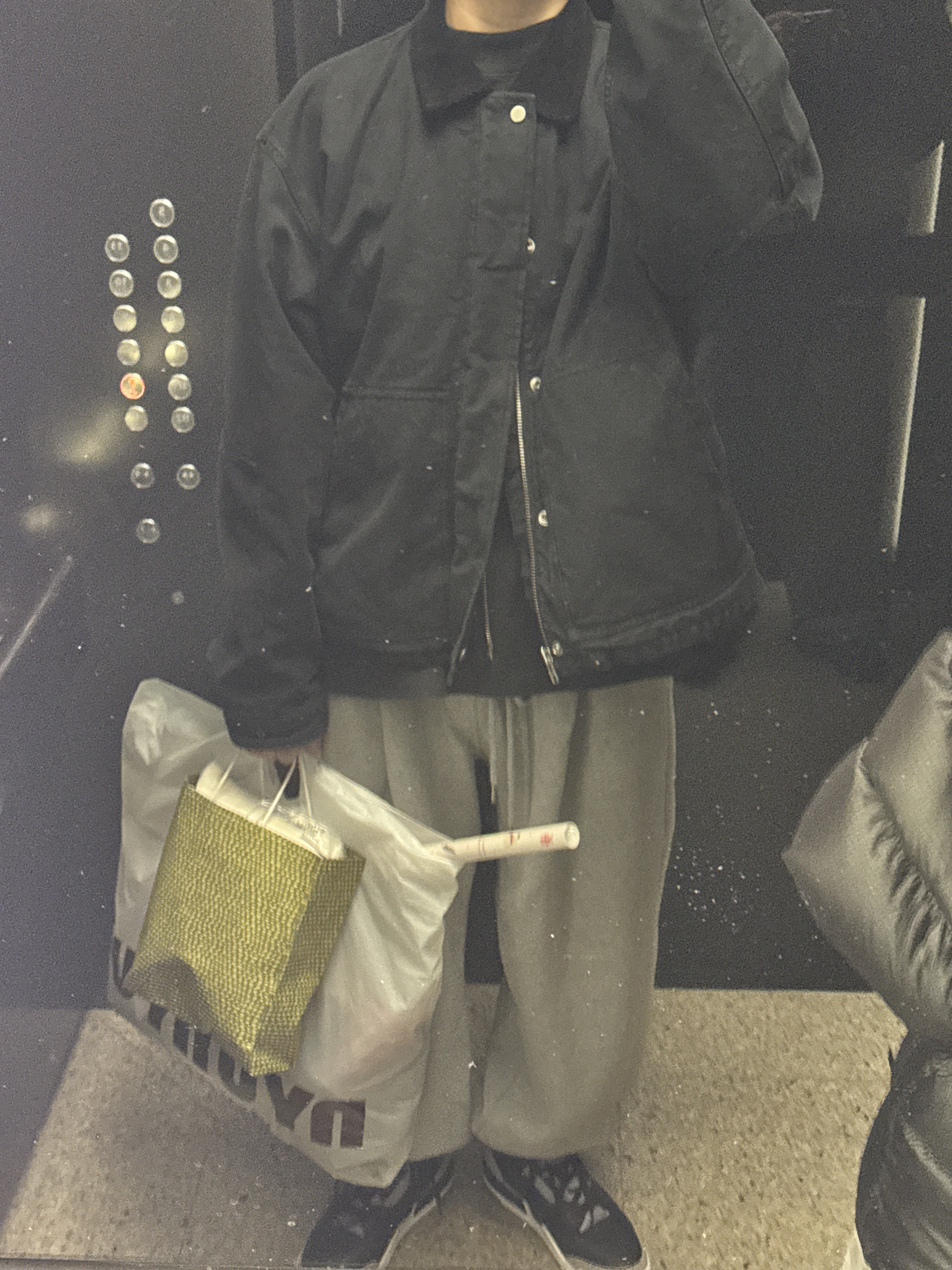 Stussy Workgear Jacket Black, Jordan 3 Retro Black Cement 2024 착용 스타일