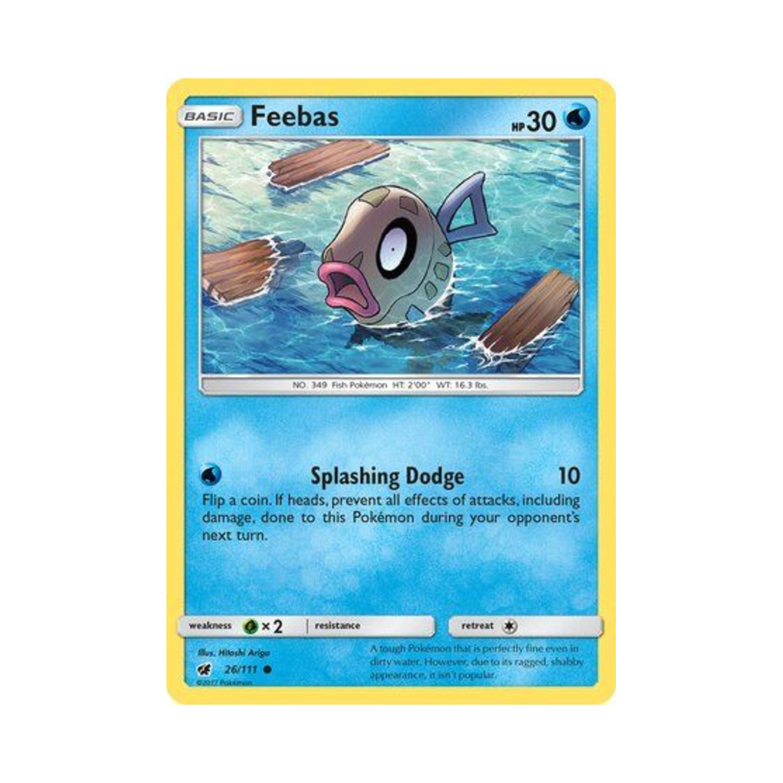 포켓몬 TCG 빈티나 C 크림슨 인베이전 (영문판)(Pokemon TCG Feebas C Crimson Invasion (English Ver.))