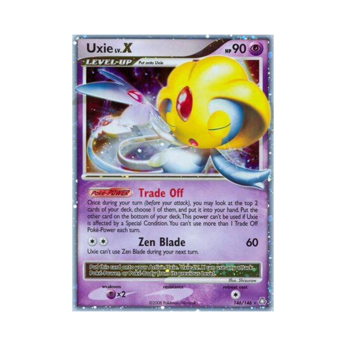 포켓몬 TCG 유크시 LV.X RHL 레전드 어웨이크드 (영문판)(Pokemon TCG Uxie LV.X RHL Legends Awakened (English Ver.)) - 1
