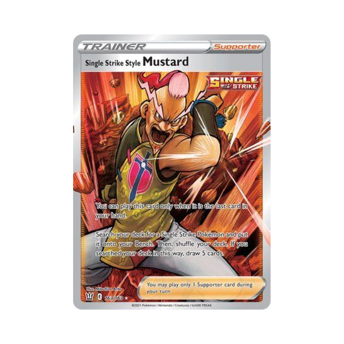 포켓몬 TCG 마스터드 일격의 태세 RU 배틀 스타일즈 (영문판)(Pokemon TCG Single Strike Style Mustard RU Battle Styles (English Ver.)) - 1
