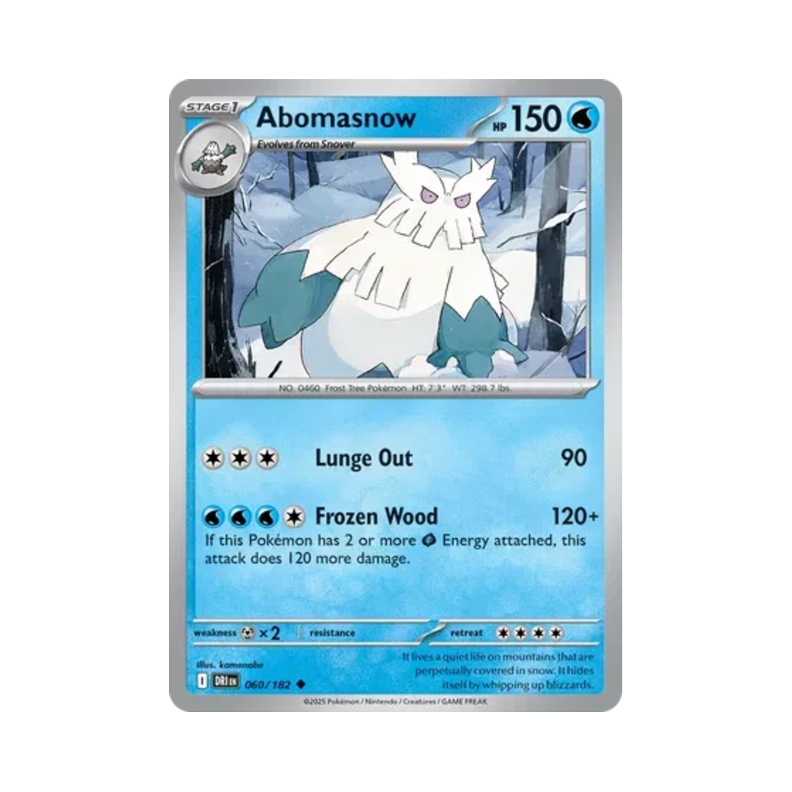 포켓몬 TCG 눈설왕 U 데스티니드 라이벌스 (영문판)(Pokemon TCG Abomasnow U Destined Rivals (English Ver.)) - 1